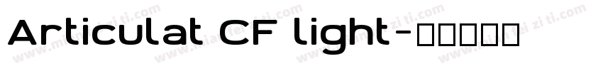 Articulat CF light字体转换